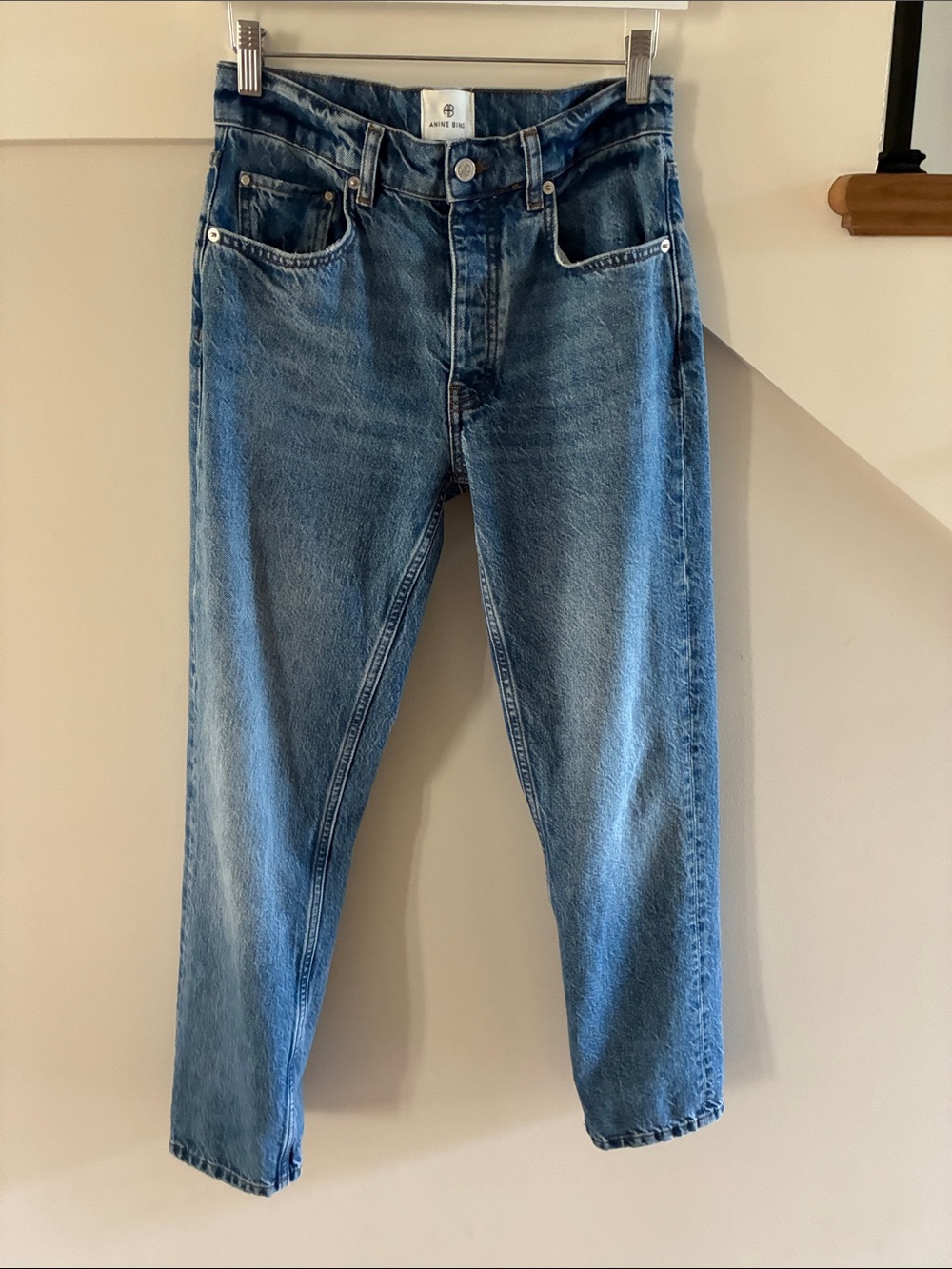 Anine Bing NWOT jeans. High waist, Straight leg